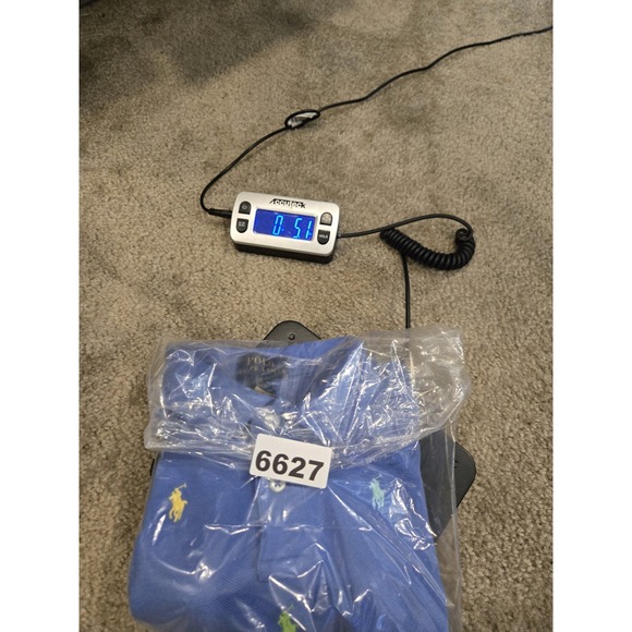 Polo Ralph Lauren Shirt Boys 6 Blue Colorful AOP Pony Short Sleeve Preppy - Picture 9 of 9